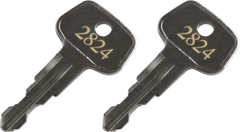 VIDABTE 2824 X-Cargo Luggage Roof Replacement Keys, X-Cargo Roof Rack Key Karrite Ski Bike xcargo Carrier Skyline Sportrack XL, Replacement Keys for X-Cargo roof Racks[2 Pack] - Image 1